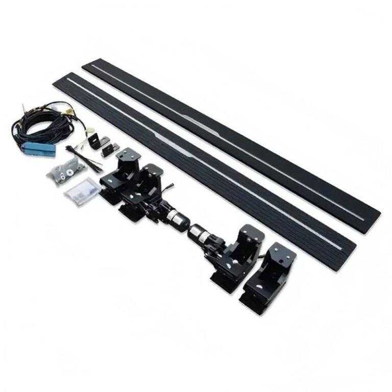 Electric Side Steps with Single LED Light Strip